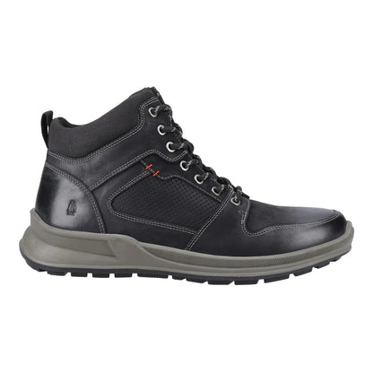 Black - Lifestyle - Hush Puppies Mens Arnie Leather Ankle Boots