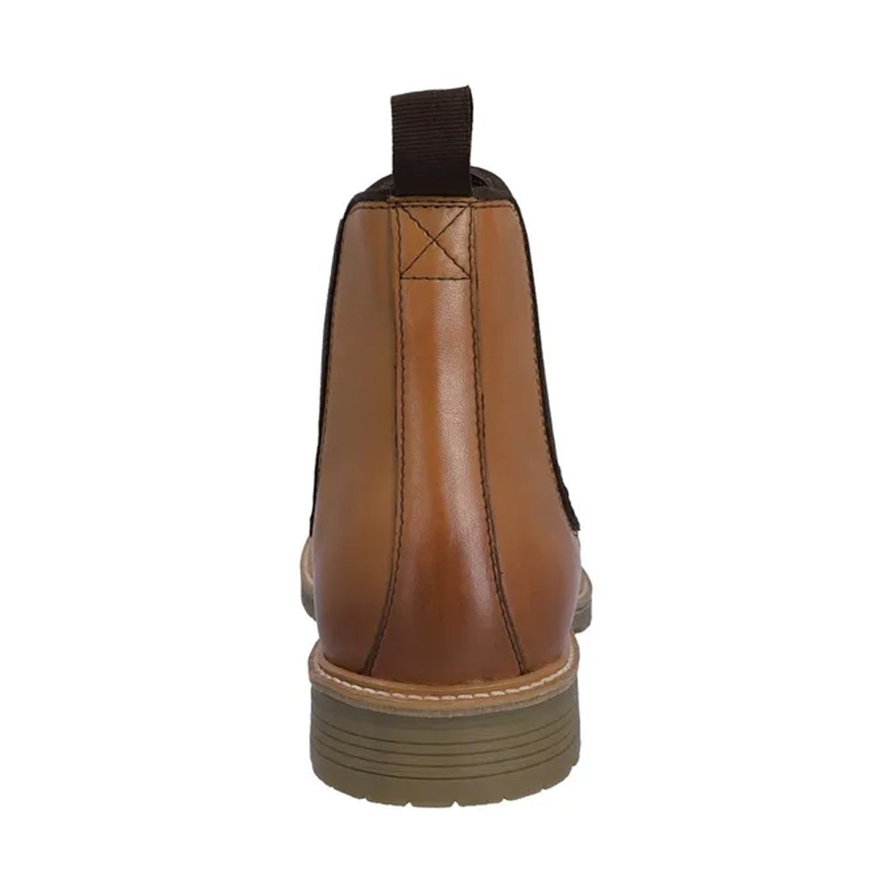 Tan - Back - Hunter Mens Munro Grain Leather Dealer Boots