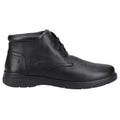 Black - Side - Hush Puppies Mens Malcolm Leather Chukka Boots