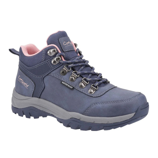 Navy - Front - Cotswold Womens-Ladies Overbury Hiking Boots