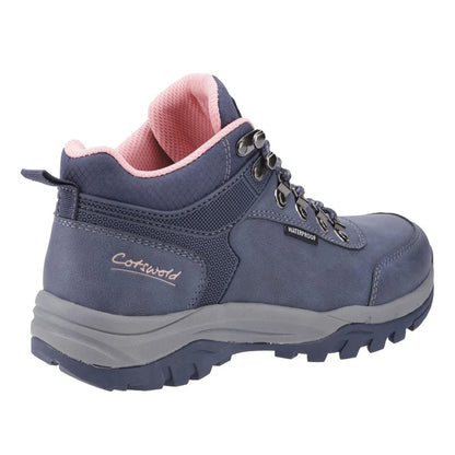 Navy - Back - Cotswold Womens-Ladies Overbury Hiking Boots
