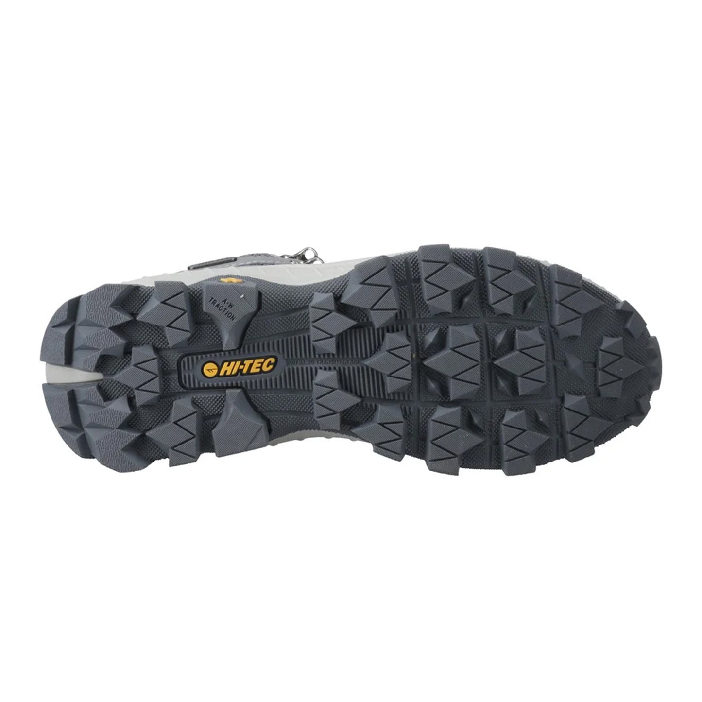 Cool Grey - Close up - Hi-Tec Mens Rainier Hiking Boots