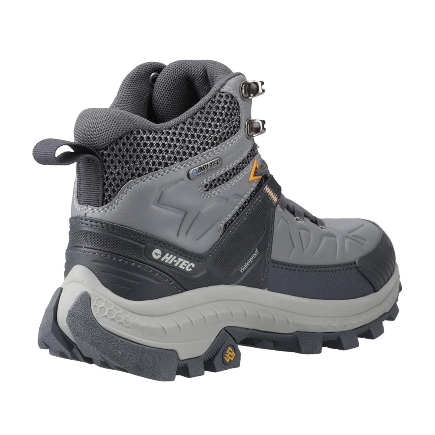Cool Grey - Back - Hi-Tec Mens Rainier Hiking Boots
