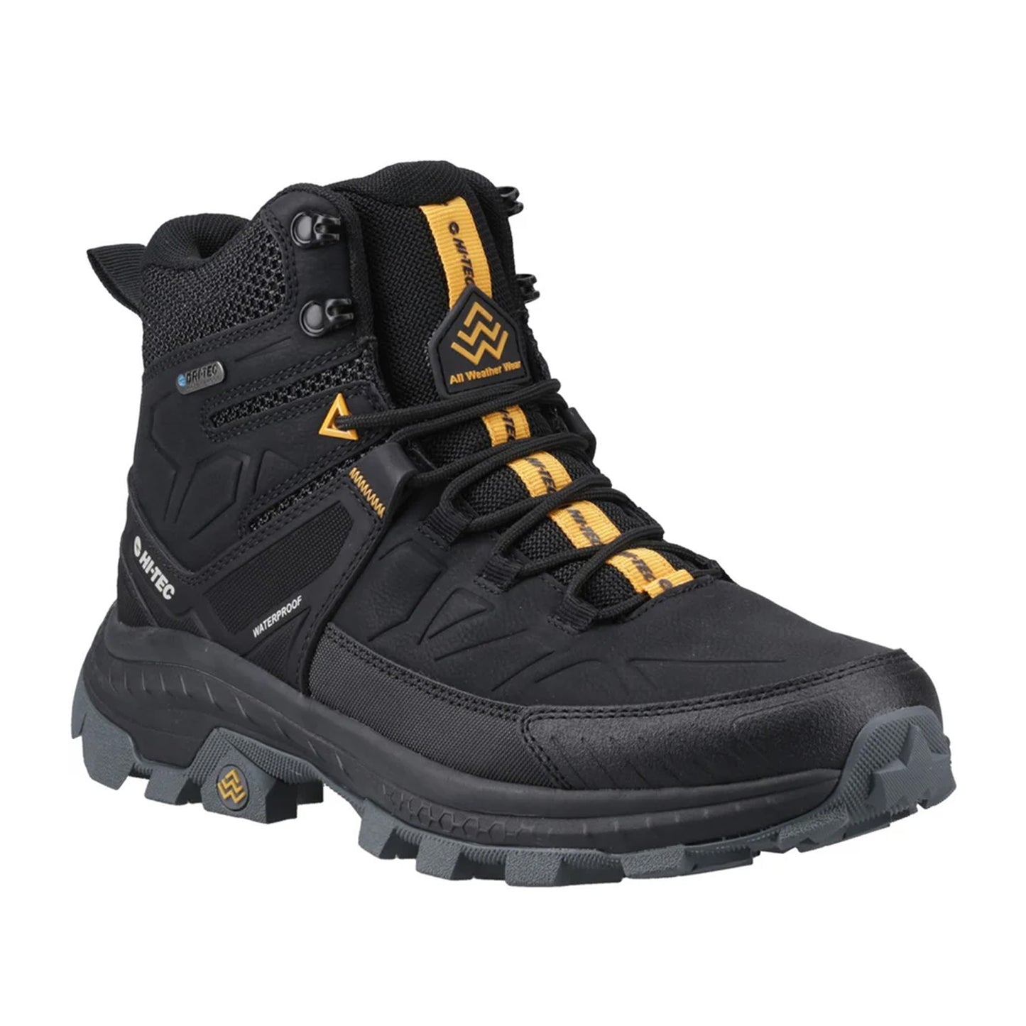Black - Front - Hi-Tec Mens Rainier Hiking Boots