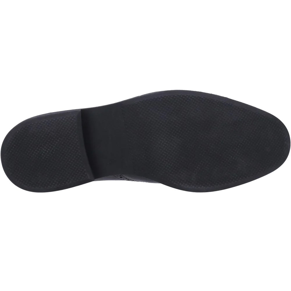 Black - Back - Hush Puppies Mens Kingston Leather Brogues