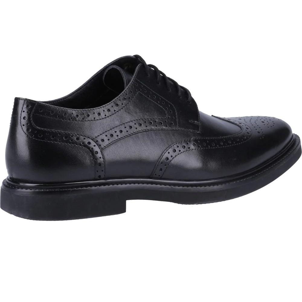 Black - Lifestyle - Hush Puppies Mens Kingston Leather Brogues