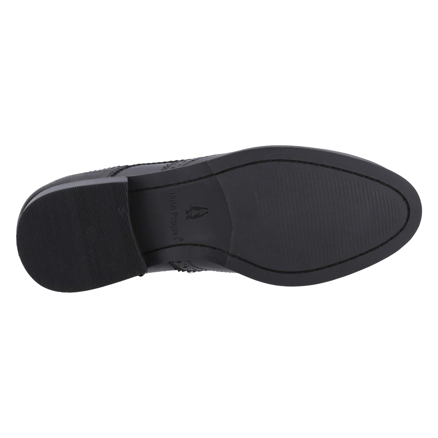 Black - Lifestyle - Hush Puppies Womens-Ladies Natalia Leather Brogues