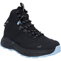 Black-Blue Fog - Front - Hi-Tec Womens-Ladies Fuse Trek Mid Boots