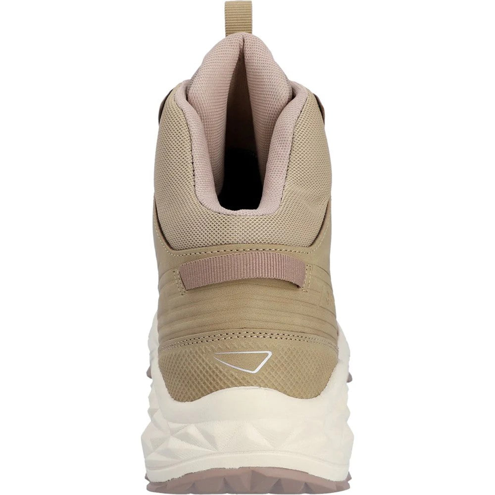 Taupe-Whitecap Grey-Warm Taupe - Back - Hi-Tec Womens-Ladies Fuse Trek Mid Boots