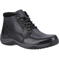 Black - Front - Hush Puppies Mens Daryl Leather Ankle Boots