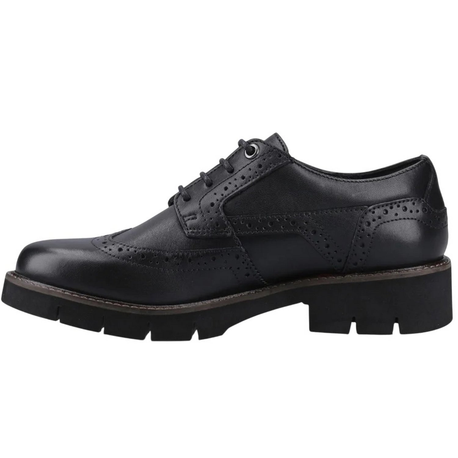 Black - Lifestyle - POD Womens-Ladies Kacey Leather Brogues
