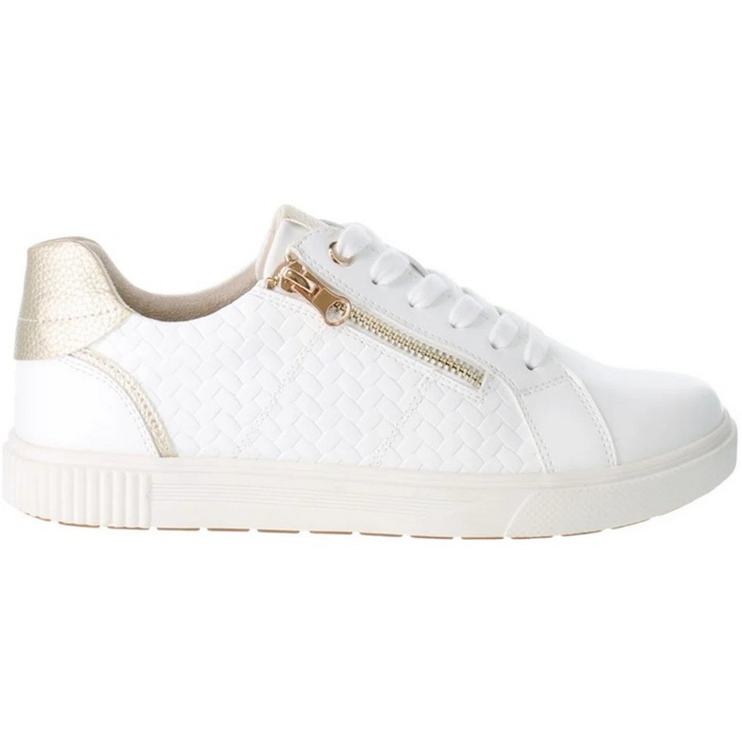 White - Side - Josef Seibel Womens-Ladies Kendall 01 Trainers