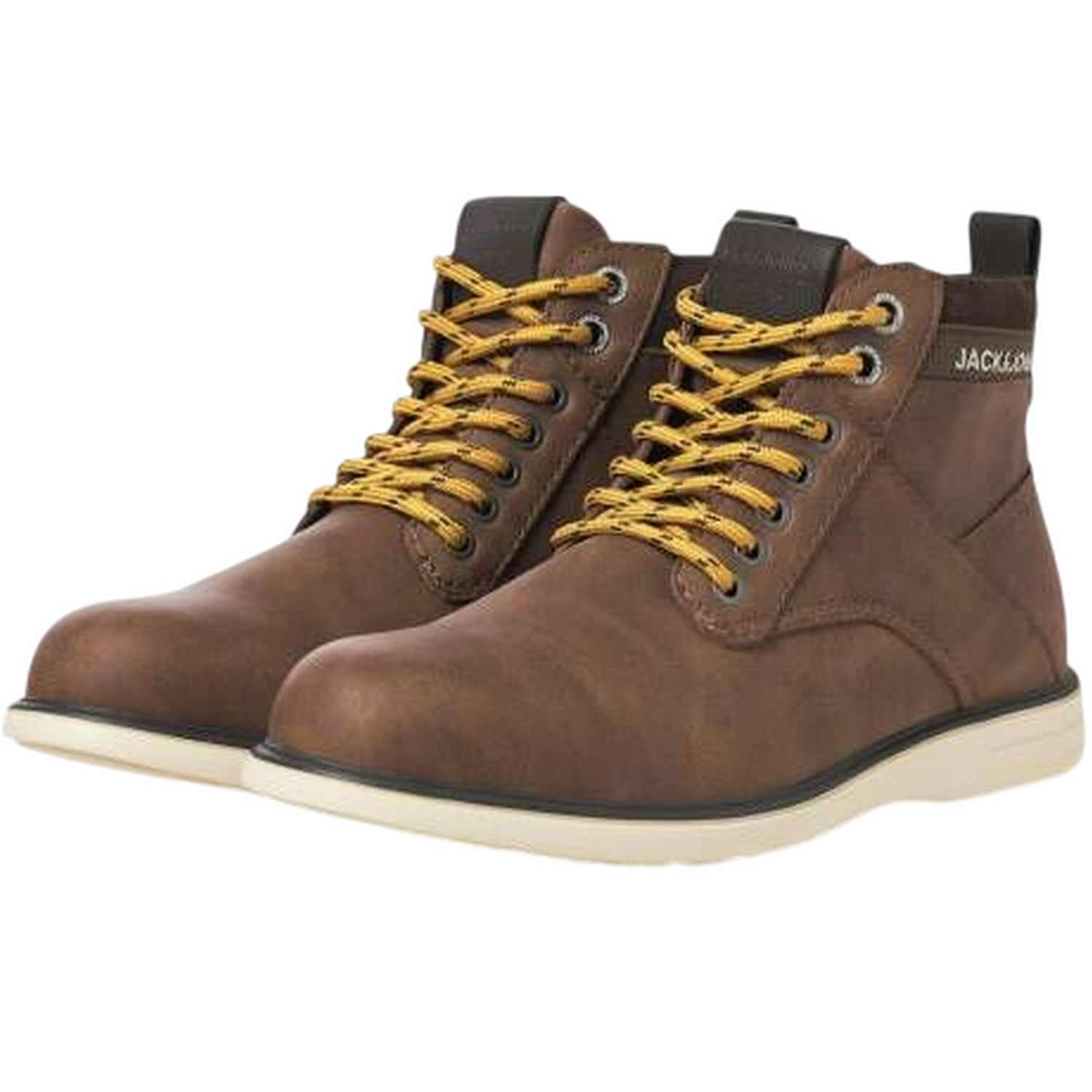 Capuccino - Lifestyle - Jack And Jones Mens Denver Combo Ankle Boots