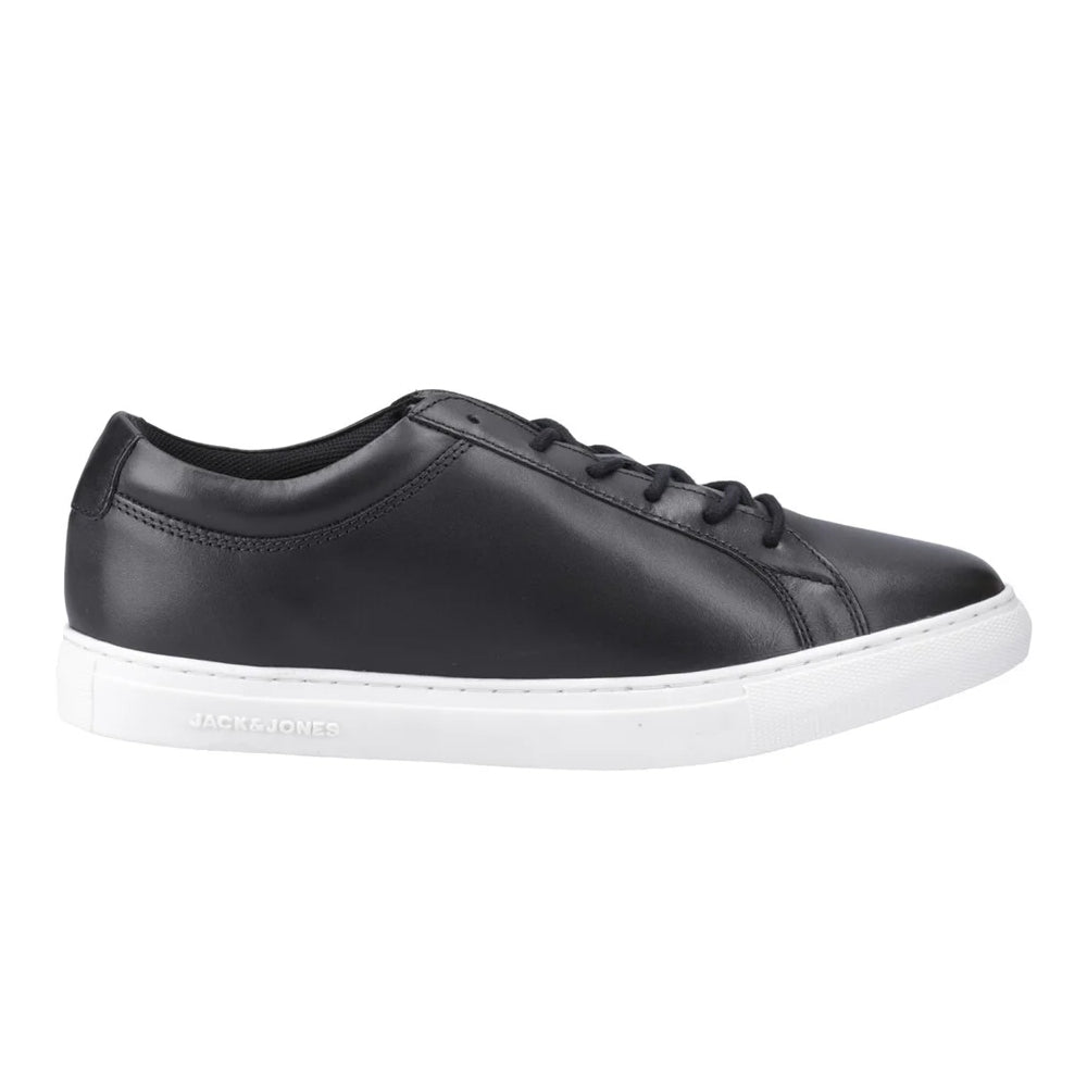 Anthracite - Lifestyle - Jack And Jones Mens Galaxy Leather Trainers
