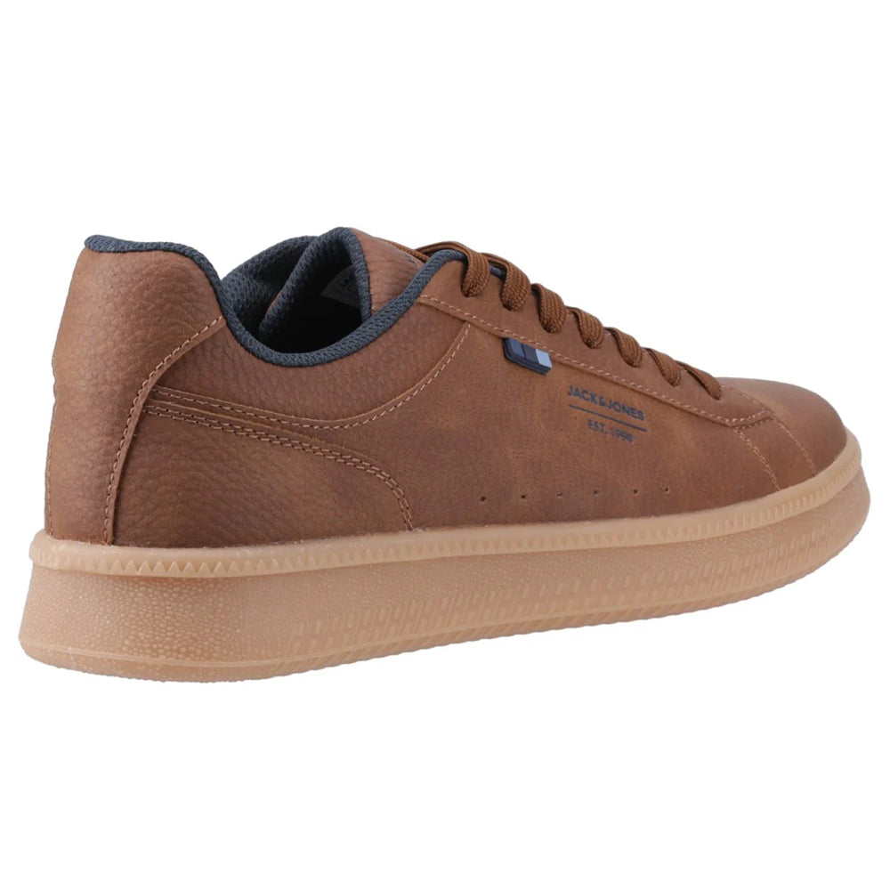 Cognac - Side - Jack And Jones Mens Haven Tumble Trainers