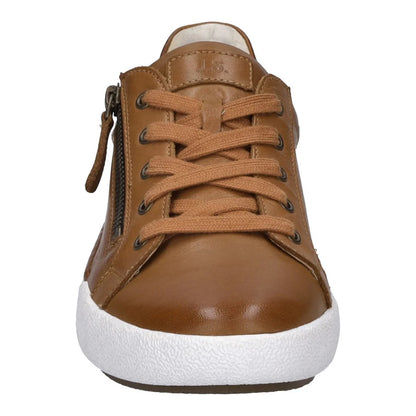 Camel - Close up - Josef Seibel Womens-Ladies Claire Nubuck Trainers