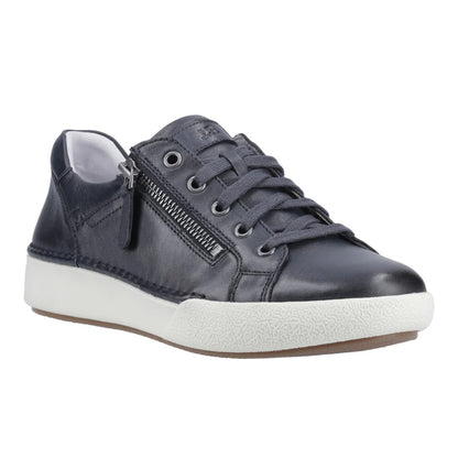 Indigo - Front - Josef Seibel Womens-Ladies Claire Nubuck Trainers