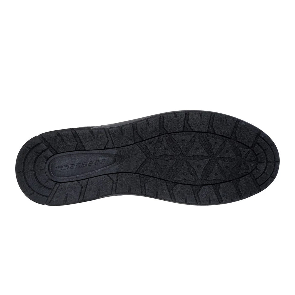Charcoal - Pack Shot - Skechers Mens Garlan Deno Trainers