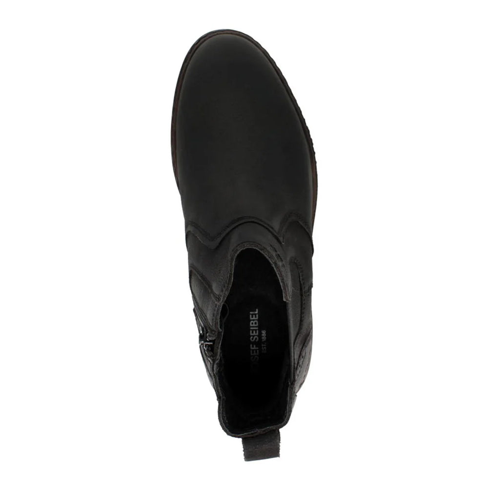 Black - Pack Shot - Bejo Mens Nubuck Chelsea Boots