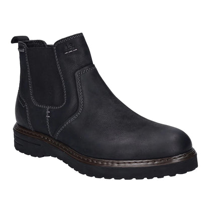 Black - Front - Bejo Mens Nubuck Chelsea Boots