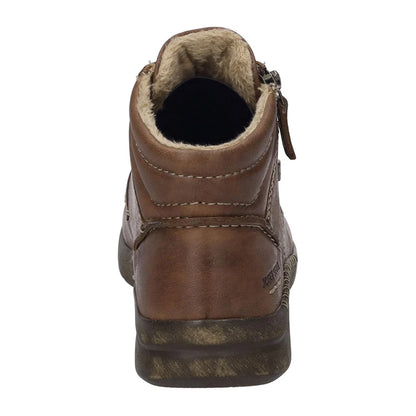 Brown Cognac - Back - Josef Seibel Womens-Ladies Conny 52 Leather Ankle Boots