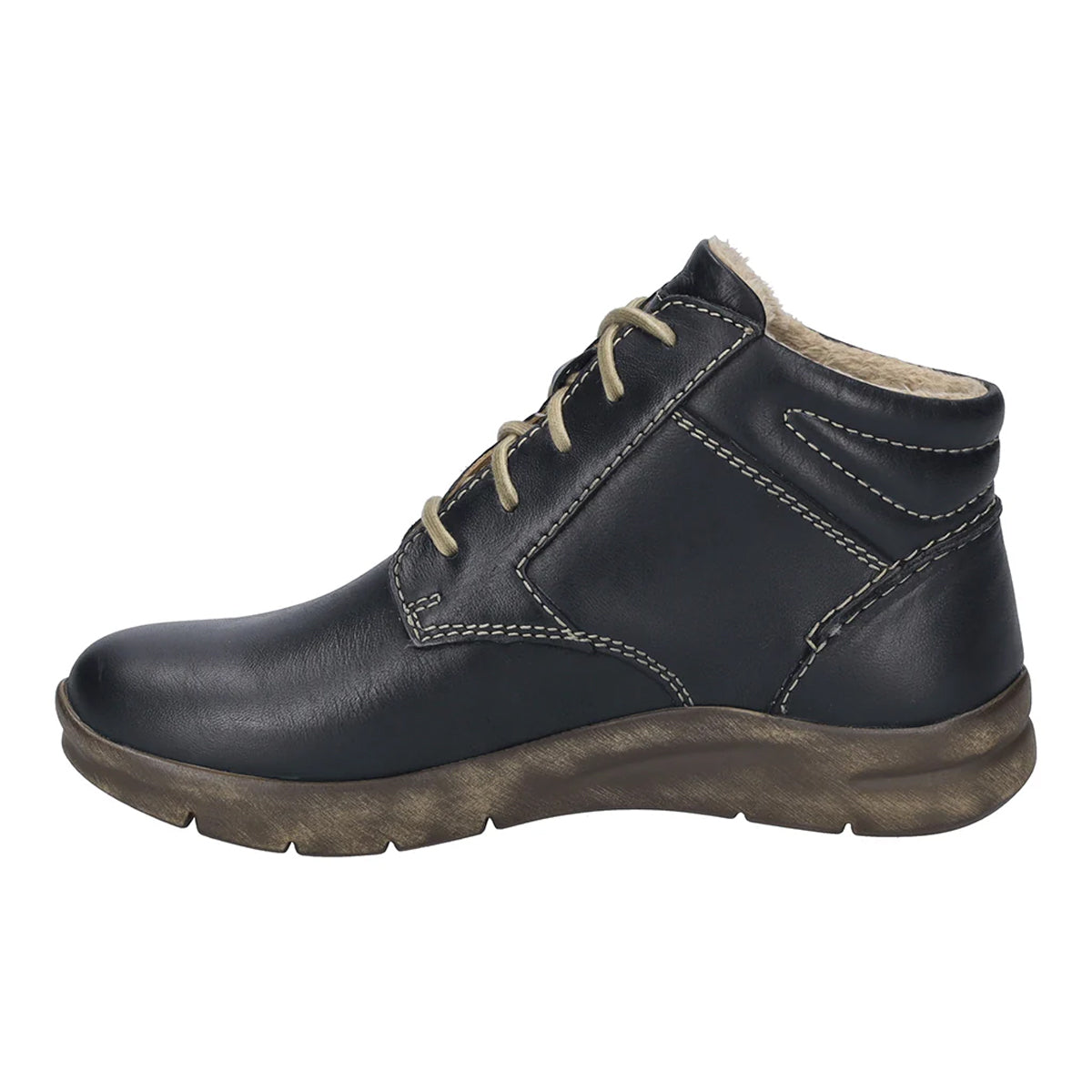 Black - Lifestyle - Josef Seibel Womens-Ladies Conny 52 Leather Ankle Boots