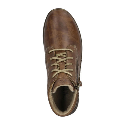 Brown Cognac - Pack Shot - Josef Seibel Womens-Ladies Conny 52 Leather Ankle Boots