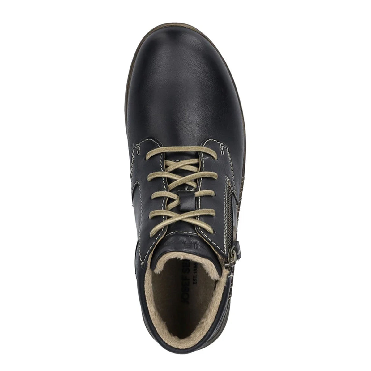 Black - Pack Shot - Josef Seibel Womens-Ladies Conny 52 Leather Ankle Boots