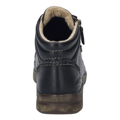 Black - Back - Josef Seibel Womens-Ladies Conny 52 Leather Ankle Boots