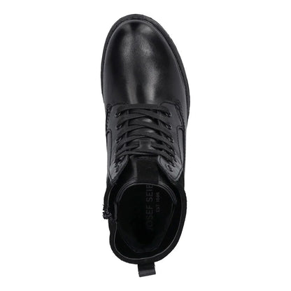 Black - Pack Shot - Jose Beut Womens-Ladies Leather Ankle Boots