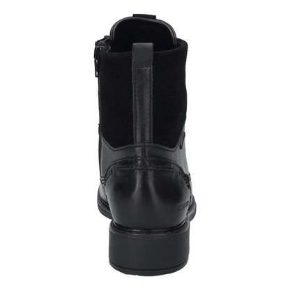 Black - Back - Jose Beut Womens-Ladies Leather Ankle Boots