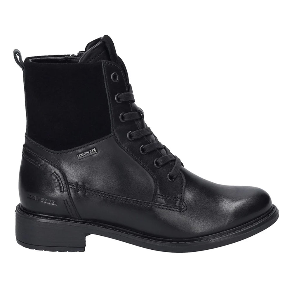 Black - Side - Jose Beut Womens-Ladies Leather Ankle Boots