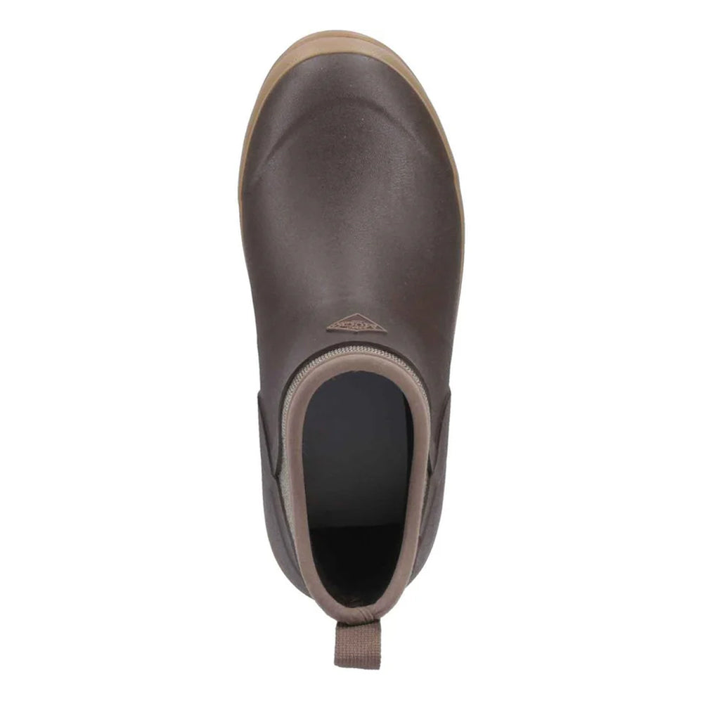 Brown - Pack Shot - Muck Boots Womens-Ladies Originals Herringbone Ankle Boots