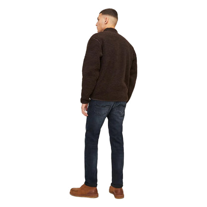 Denim Blue - Close up - Jack And Jones Mens Glenn Fox Jeans