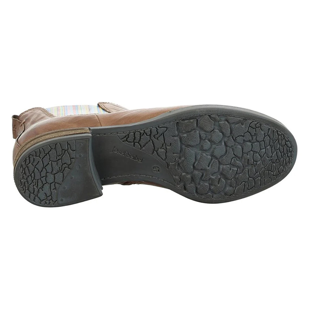 Brown-Cognac - Lifestyle - Jose Beut Womens-Ladies Leather Ankle Boots