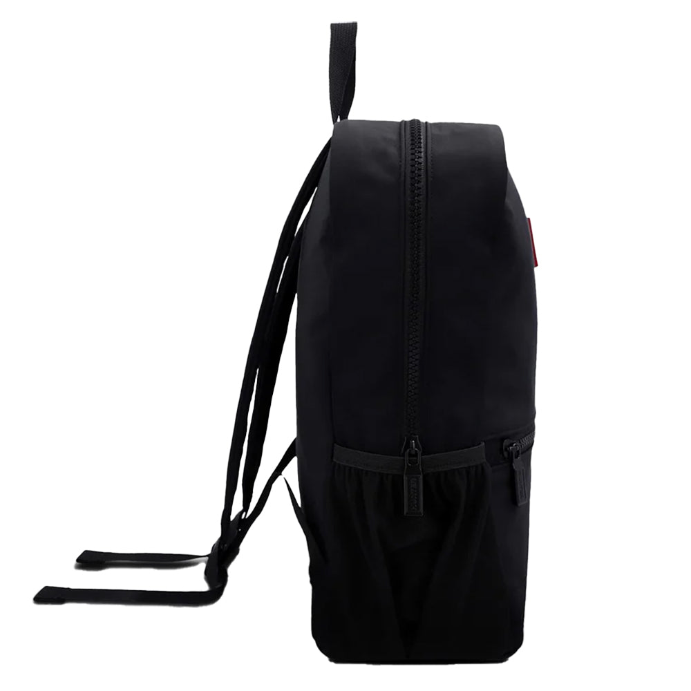 Black - Side - Hunter Nylon Backpack