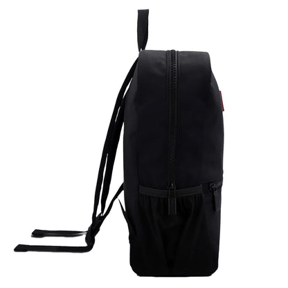 Black - Side - Hunter Nylon Backpack