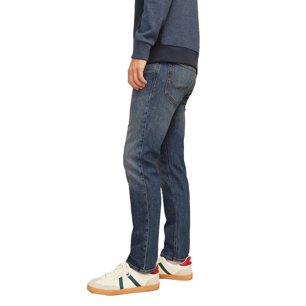 Blue Denim - Side - Jack And Jones Mens Clark Original Jeans