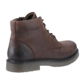 Brown - Back - Amblers Mens Bath Full Grain Leather Ankle Boots