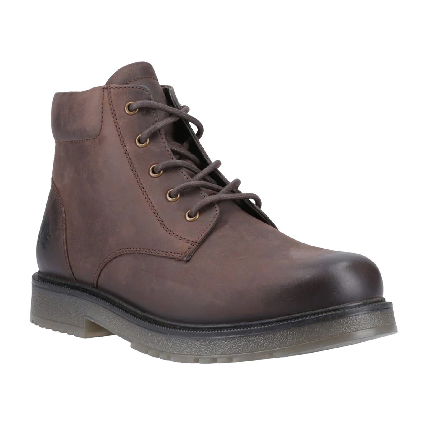 Brown - Front - Amblers Mens Bath Full Grain Leather Ankle Boots