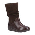 Brown - Front - Fleet & Foster Womens-Ladies Starling Leather Mid Boots