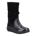 Black - Front - Fleet & Foster Womens-Ladies Starling Leather Mid Boots