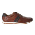 Brown Cognac - Side - Josef Seibel Mens Colby 04 Leather Trainers