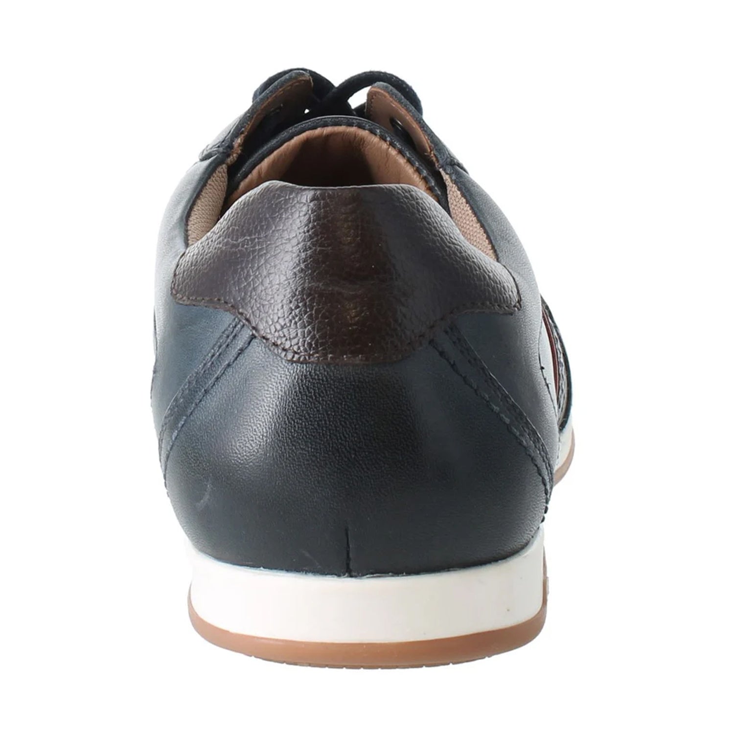 Dark Navy - Back - Josef Seibel Mens Colby 04 Leather Trainers