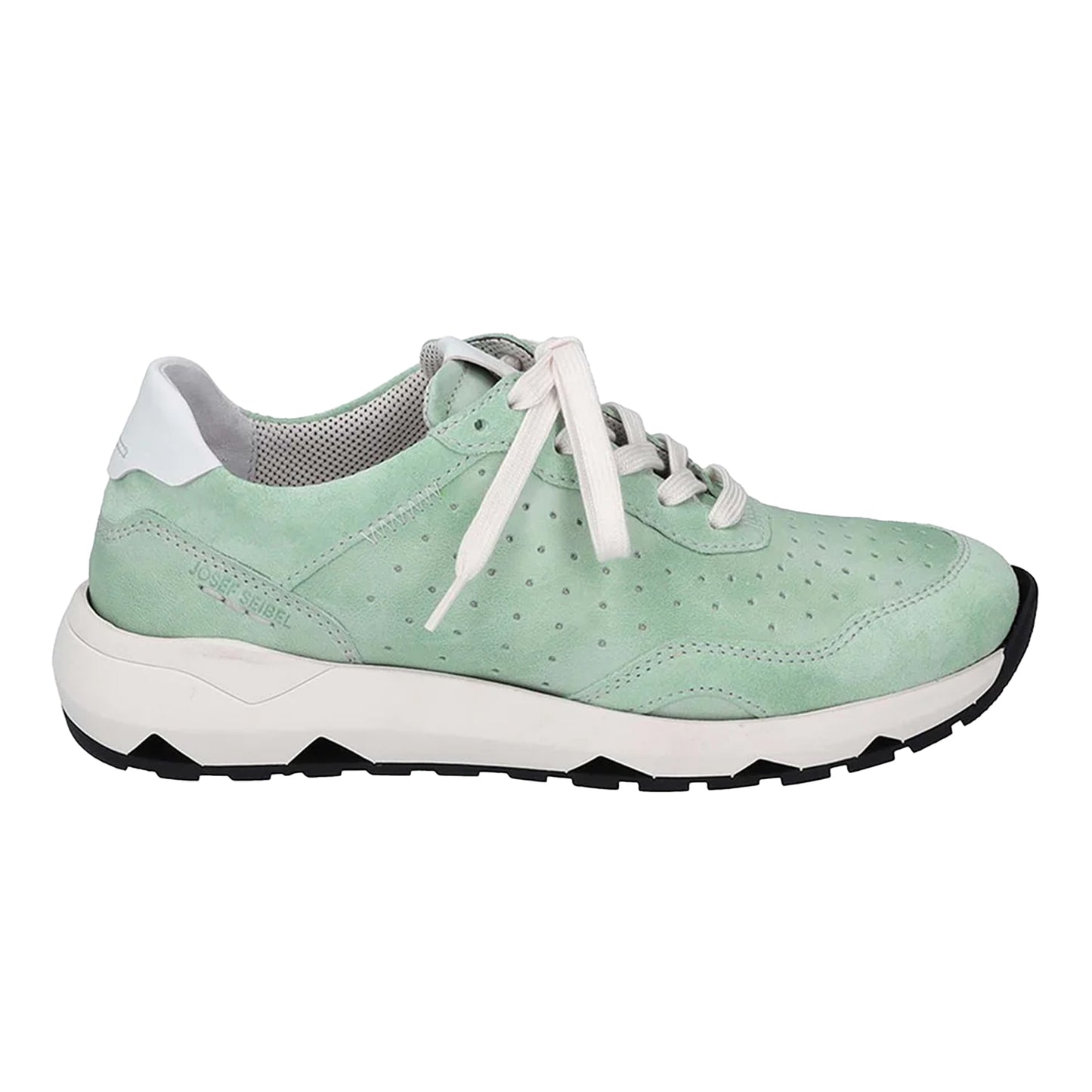 Mint Kombi - Back - Josef Seibel Womens-Ladies Leather Trainers