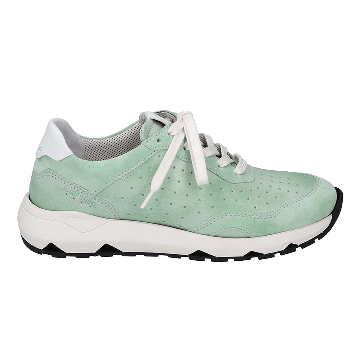 Mint Kombi - Back - Josef Seibel Womens-Ladies Leather Trainers