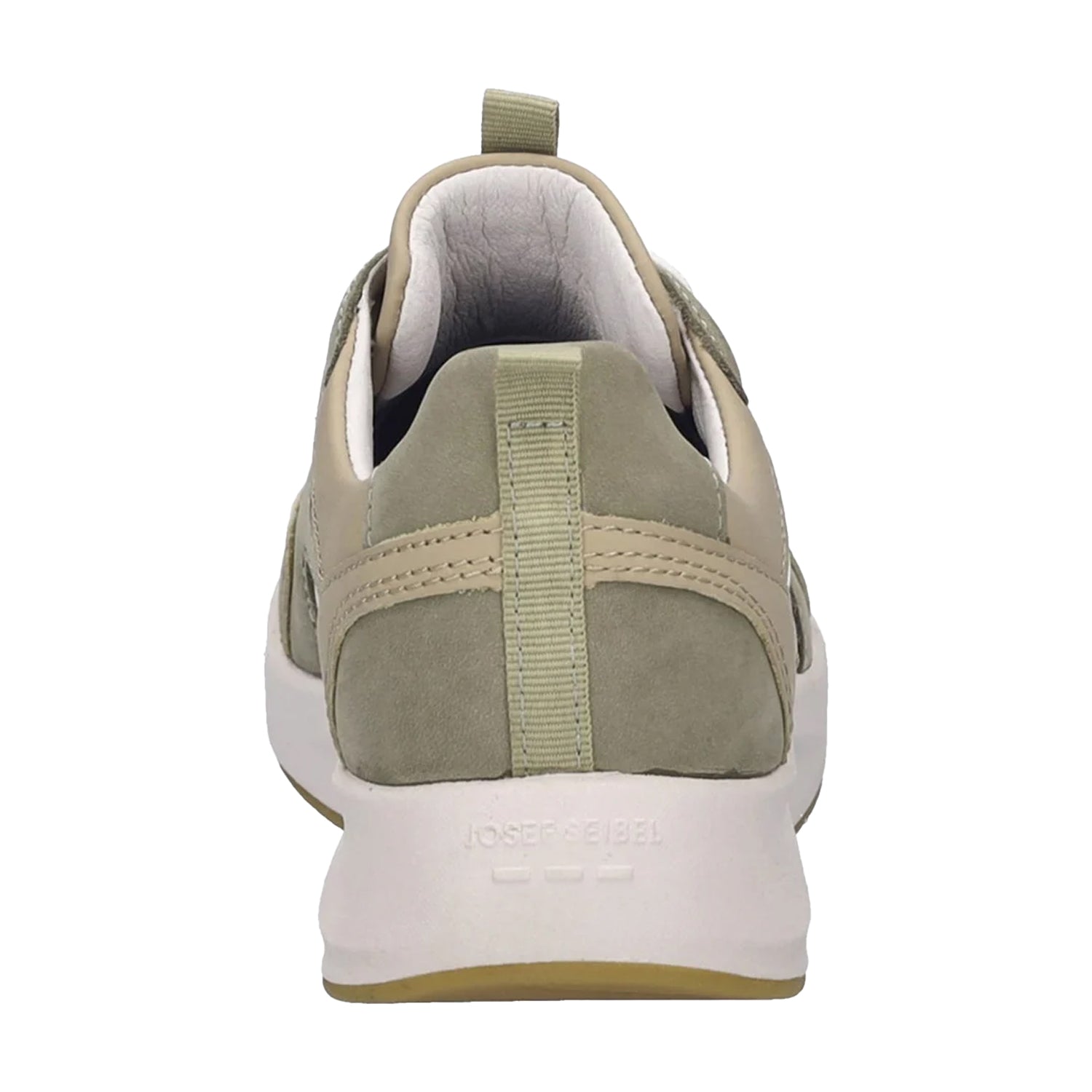 Beige - Back - Josef Seibel Womens-Ladies Elli 09 Leather Trainers