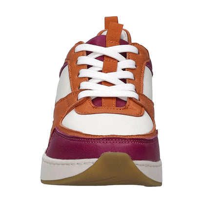 Red-Orange-White - Lifestyle - Josef Seibel Womens-Ladies Elli 09 Leather Trainers