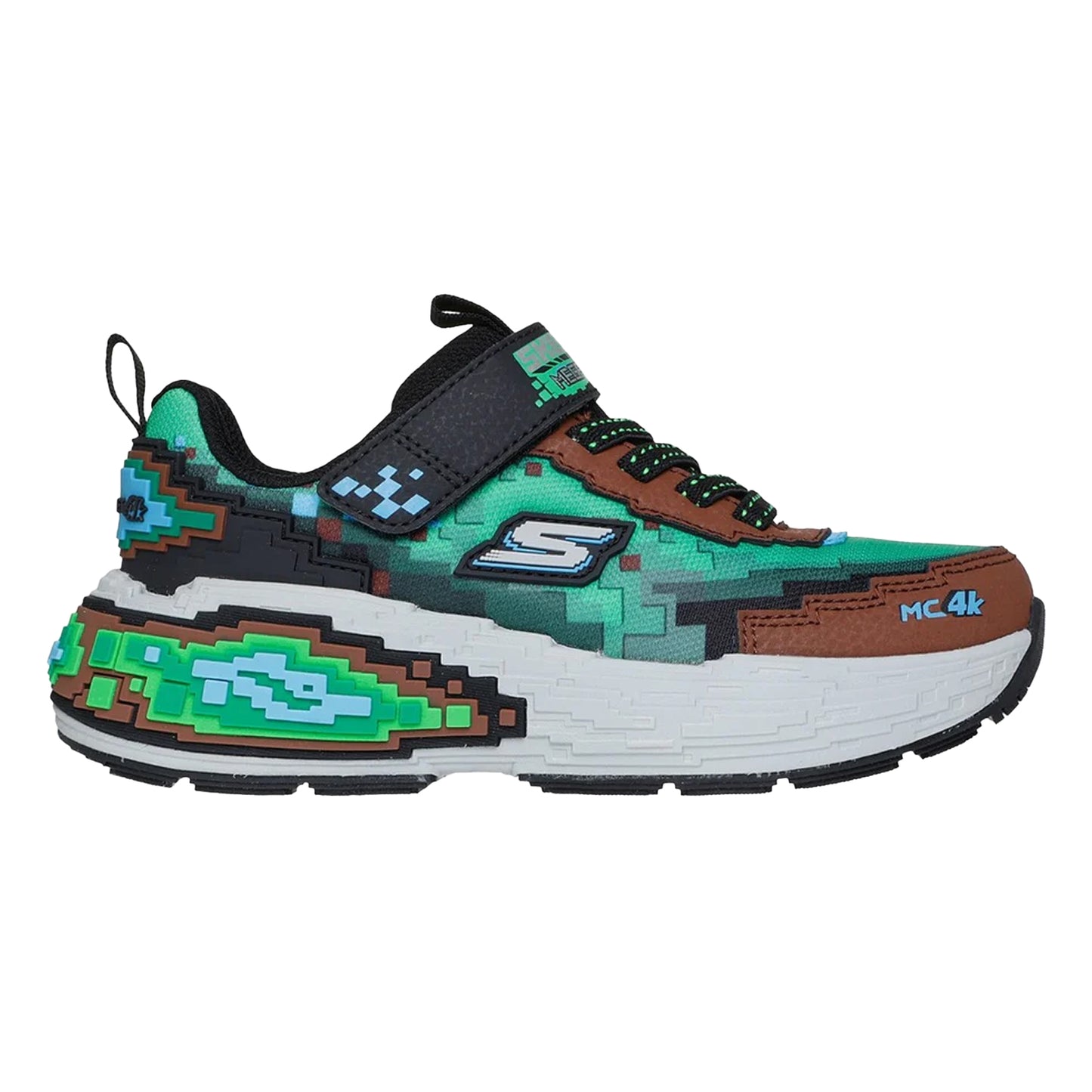 Brown-Multicoloured - Side - Skechers Boys Mega-Craft 4K Trainers
