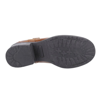 Tan - Lifestyle - Hush Puppies Womens-Ladies Saskia Leather Boots
